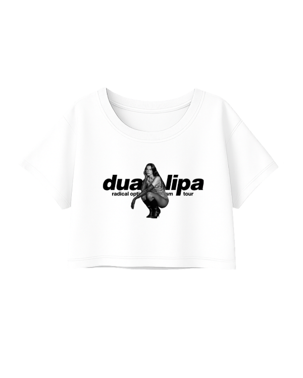 Producto - Crop Top Oversize Dua Lipa Radical Optimism Tour 1 - Blanco o Negro
