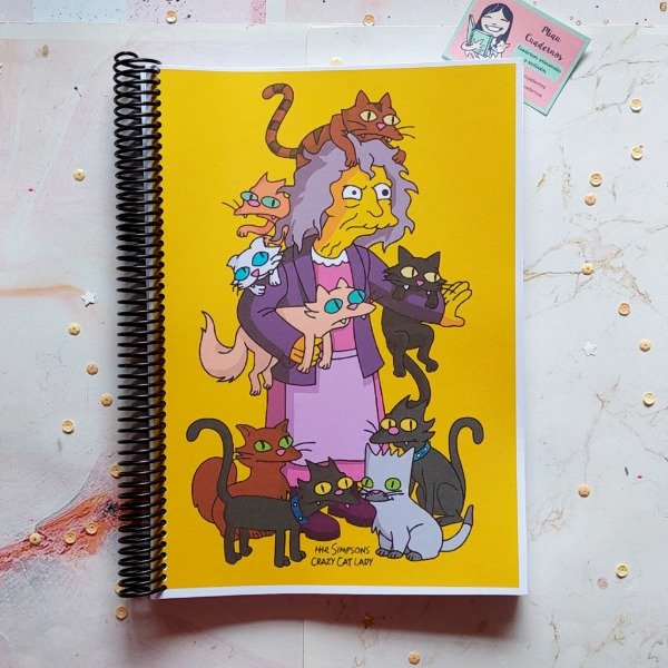 Producto - Cuaderno universitario- tapa loca de los gatos