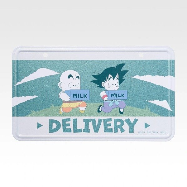 Producto - Krilin y Goku, Placa Metalica