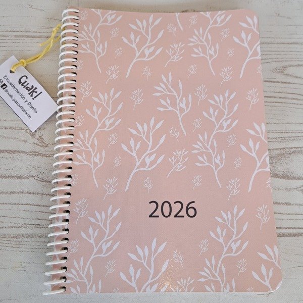 Producto - Planificador mensual 2026 Ramitas, tapa blanda