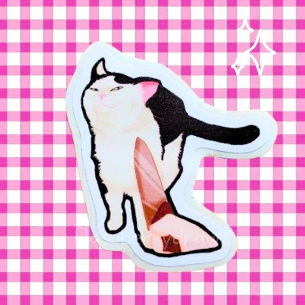 Producto - Vinilo Blanco - Gatito cuchillo