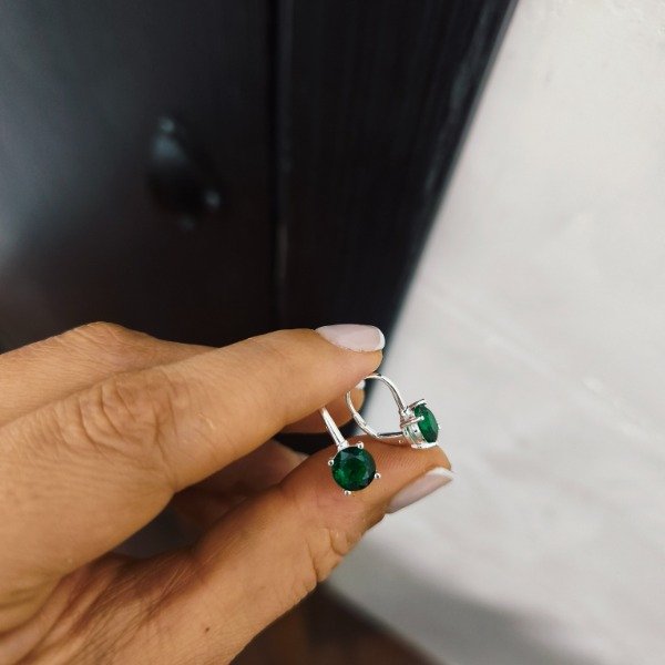 Producto - Aro zarcillo verde (#1638) - 0