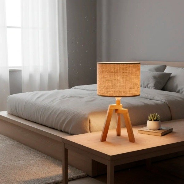 Producto - Velador nórdico trípode chico con pantalla