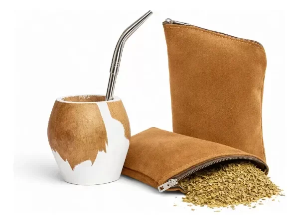 Producto - 3x1 - MATE RANCHERO + BOMBILLA + YERBERA GAMUZA