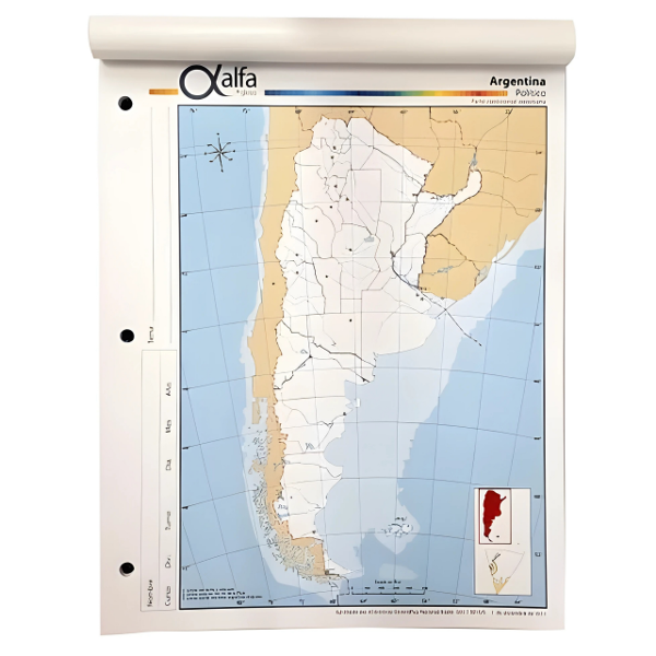 Producto - MAPA LAPRIDA N3 ARGENTINA POLITICO
