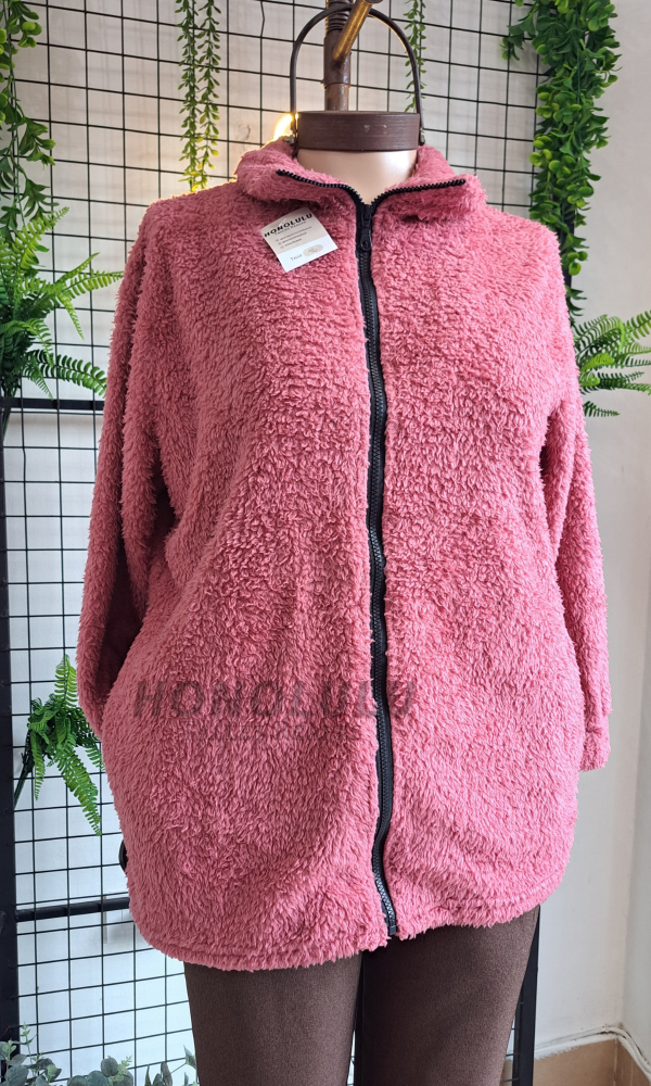 Producto - Campera Peluche Rosa