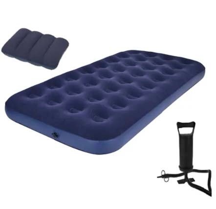 Producto - Combo Camping Colchón Inflable Premium + Almohada + Inflador