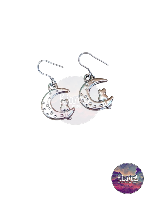 Producto - Aros luna gatitos