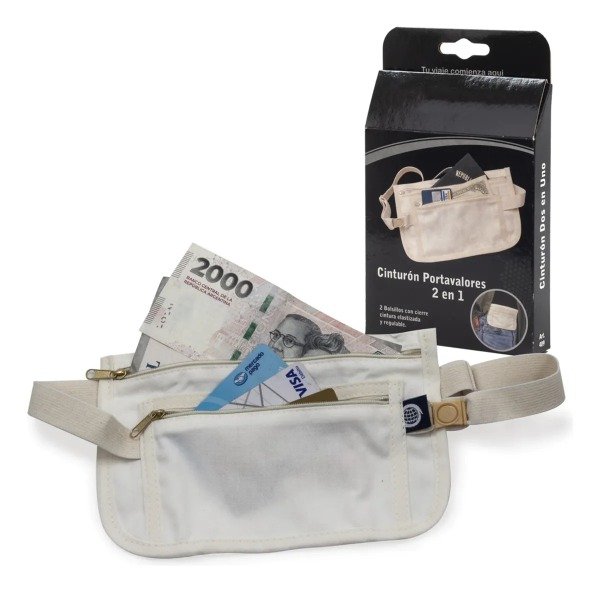 Producto - Cinturon Riñonera Antirrobo Porta Valores Turista Documentos