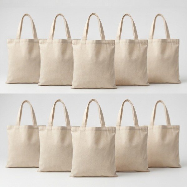 Producto - 50 TOTE BAG ECONOMICA LIENZO LIVIANO 30X35 - 2