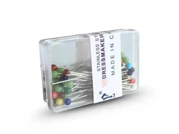 Producto - ALFILER CABEZA VIDRIO POR CAJA 50 UNIDADES