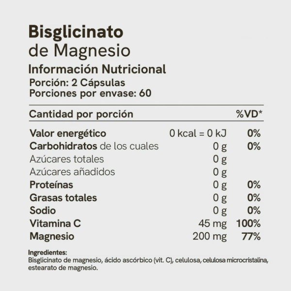 Producto - Bisglicinato de Magnesio en Cápsulas - 6