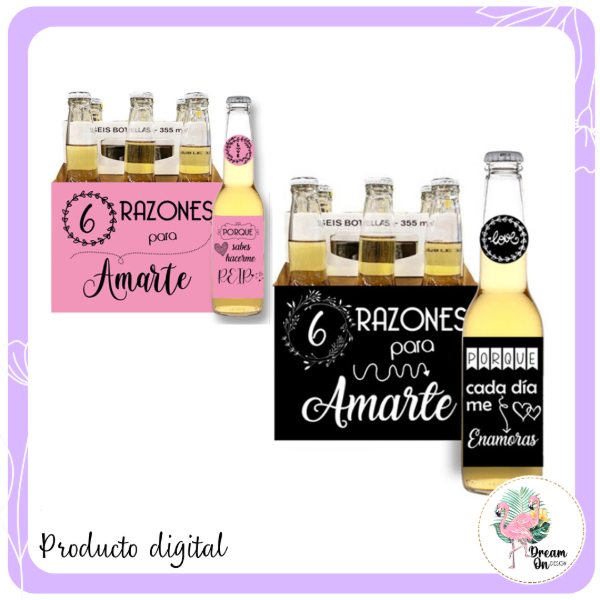 Producto - Kit Etiquetas para Cerveza "Por 6 Razones"