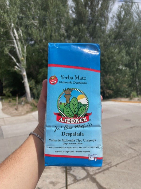 Producto - Yerba Mate Ajedrez Despalada 500gr