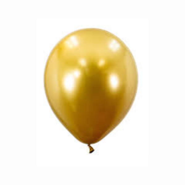 Producto - Globo chrome 12" x50un color dorado
