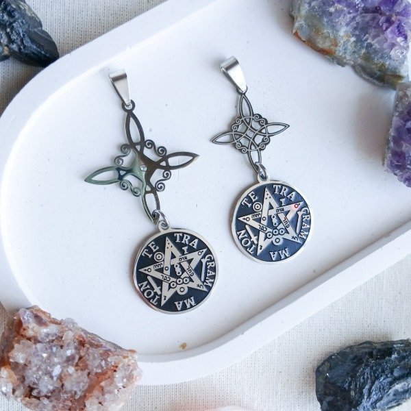 Producto - Collar Nudo de Bruja y Tetragramaton