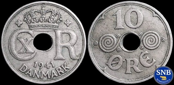 Producto - Islas Feroe - 10 Ore (1941) KM #4 - Ocupación Aliada Segunda Guerra Mundial