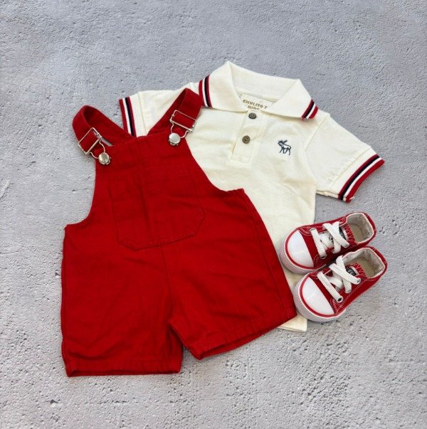 Producto - Jardinero rojo bebe varon