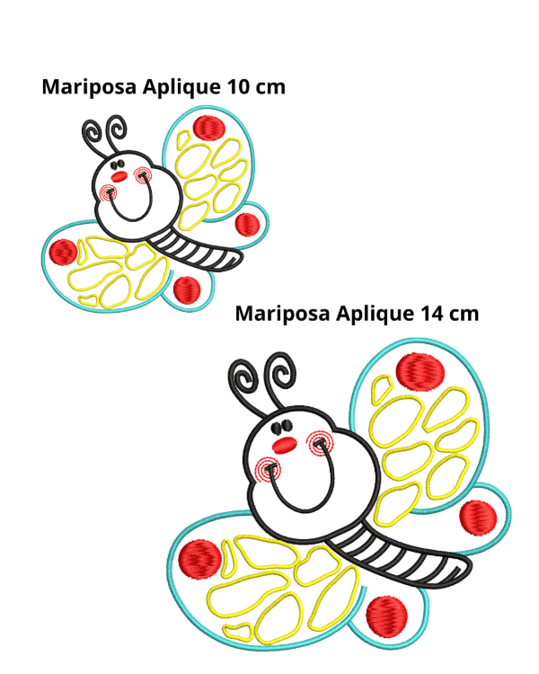Producto - Aplique Mariposa 2 tamaños 10 y 14 cm