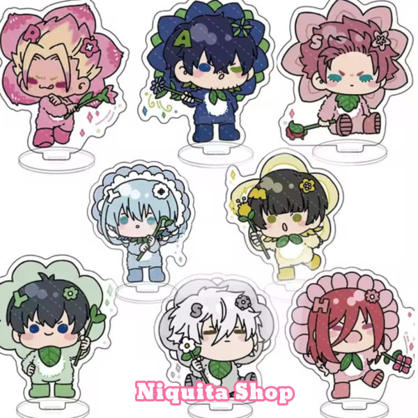 Producto - Blue Lock chibis flowers - Standees