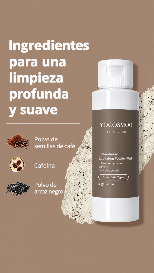 Producto - POLVO ENZIMATICO LIMPIADOR FACIAL DE CAFE 50 GR - 2