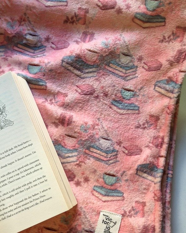 Producto - Manta polar soft Books and coffee - 3