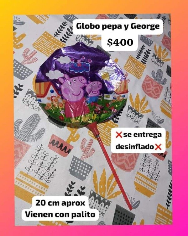 Producto - Globo redondo pepa y georgi