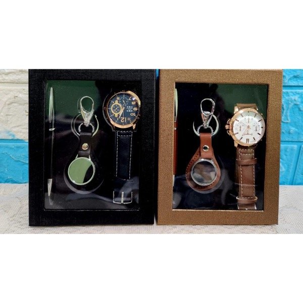 Producto - Set caja reloj llavero y lapicera