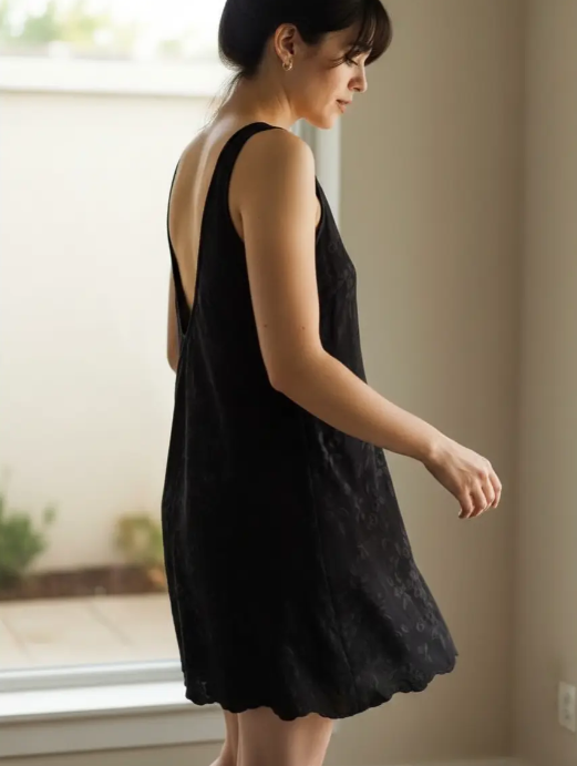 Producto - Vestido fibrana bordado - 1