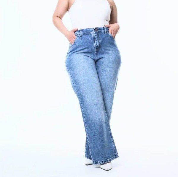 Producto - Jean wide leg rígido 6973