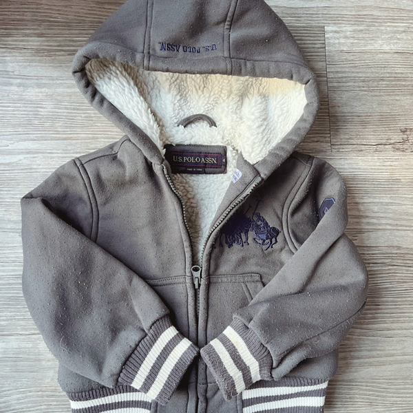 Producto - Campera Polo Corderito Gris 4A