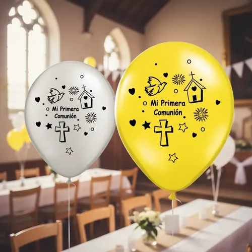Producto - Globos látex x5u. Mi primera comunión 00661