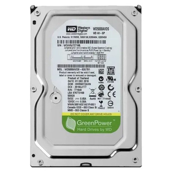 Producto - Western Digital Pull Sata2 WD5000AVDS - 7200RPM - 35
