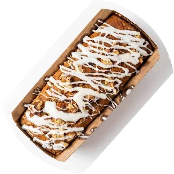 Producto - Carrot cake con zanahoria rallada, nueces y baño en chocolate blanco