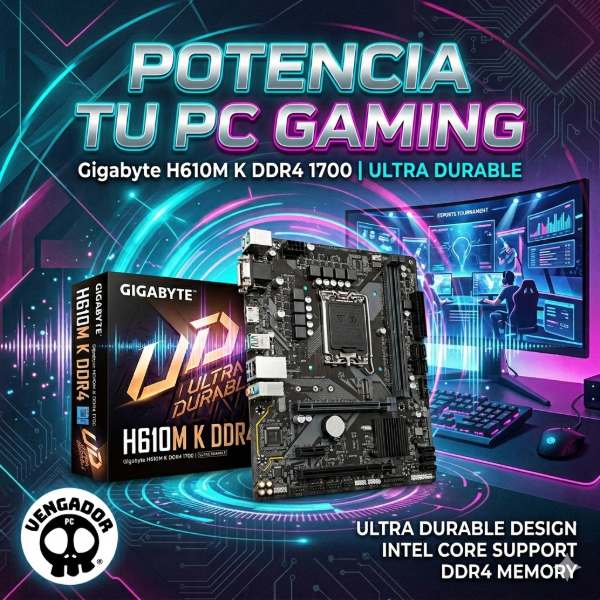 Producto - Mother Gigabyte H610M K DDR4 1700 (Intel)