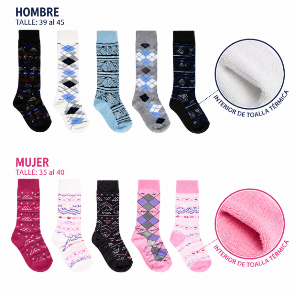 Producto - Medias térmicas 45 CM - Por docena