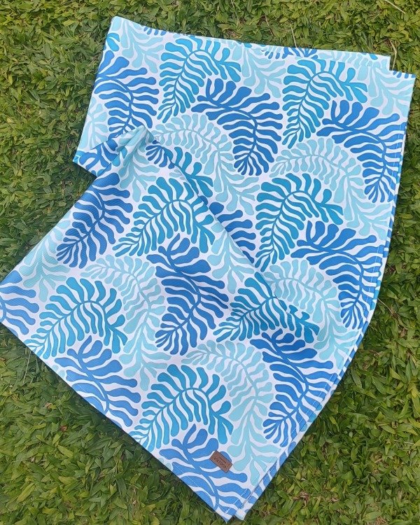 Producto - MANTA - hojas verde agua