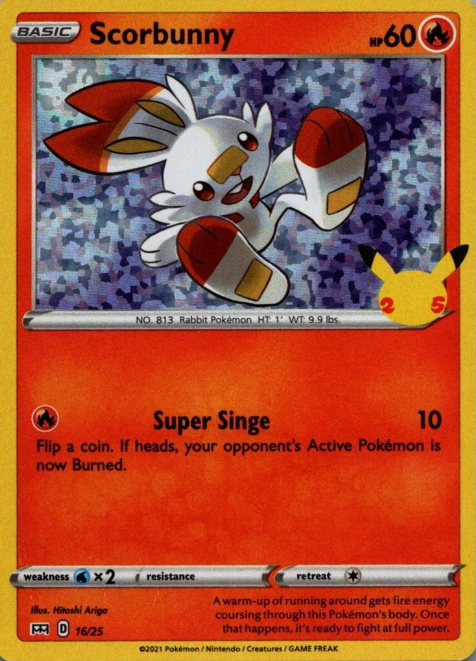 Producto - Scorbunny (16/25) HOLO [McDonald's 25th Anniversary]