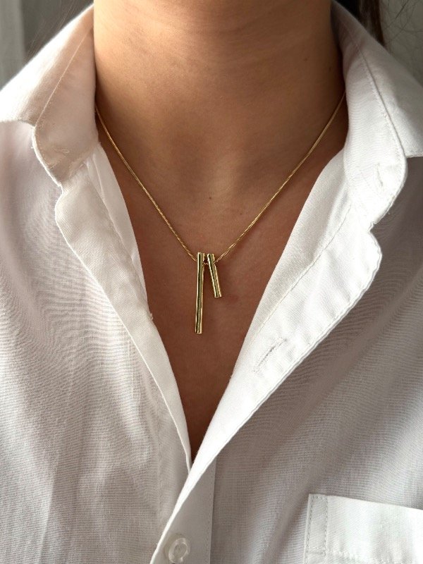 Producto - Collar dorado caicos