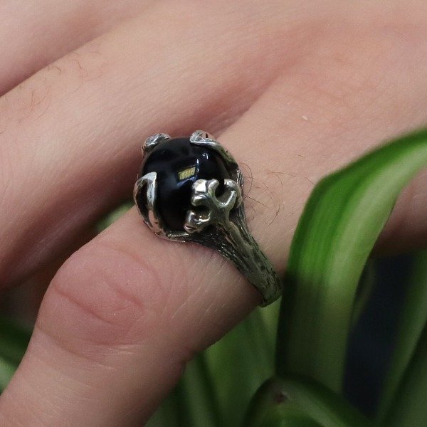 Producto - Anillo Blade Obsidiana