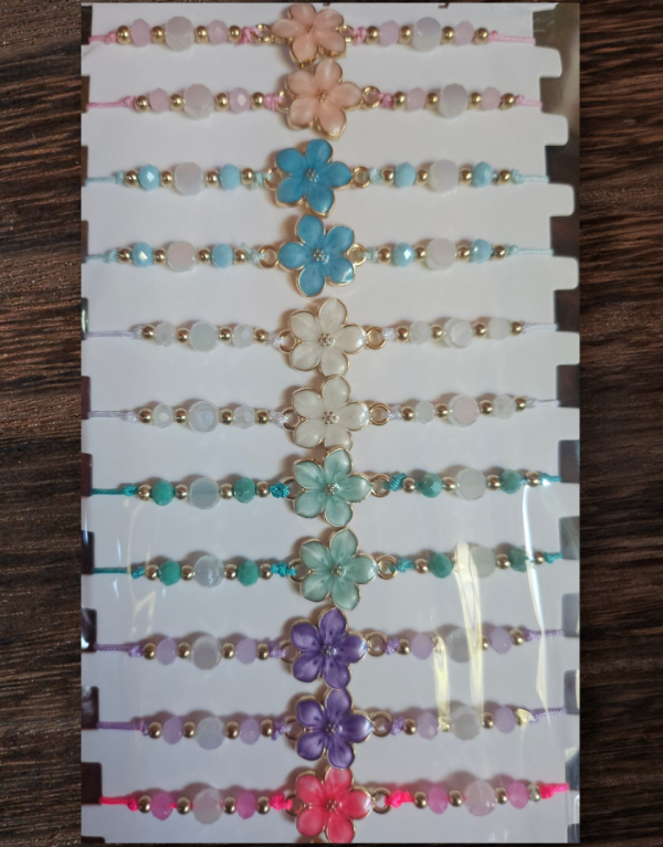 Producto - Pulsera hilo flor x unidad
