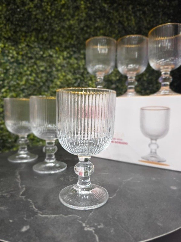 Producto - COPAS DE VIDRIO LABRADAS X 6