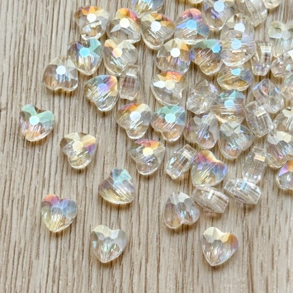 Producto - Cuenta de Cristal CORAZÓN 8mm