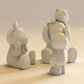 Producto - Molde osita con moño - 6
