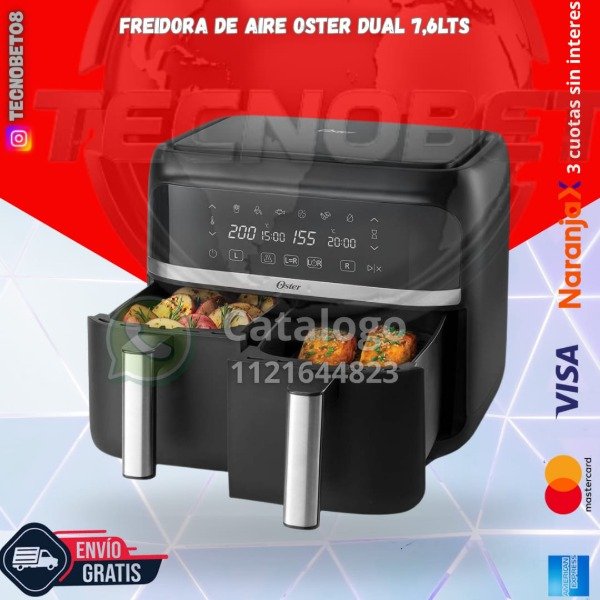 Producto - FREIDORA SIN ACEITE OSTER DUAL 7.6LTS