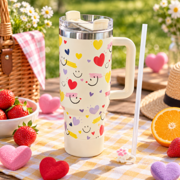Producto - QUENCHER DE ACERO ESTAMPADO 1.2LT BASE DE SILICONA CON SORBETE Y ACCESORIO - 3