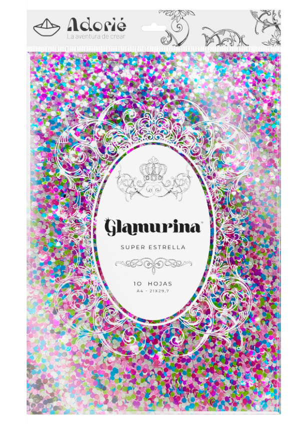 Producto - Glamurina (cartulina con escamas brillantes)