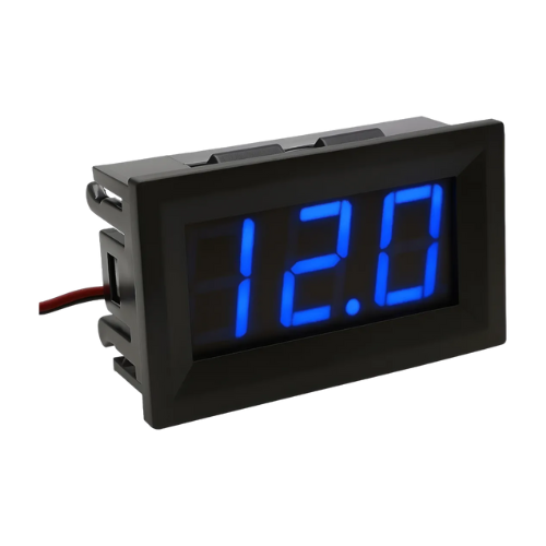 Producto - Mini Voltímetro Digital De Panel 3,5-30v Dc - Color Azul