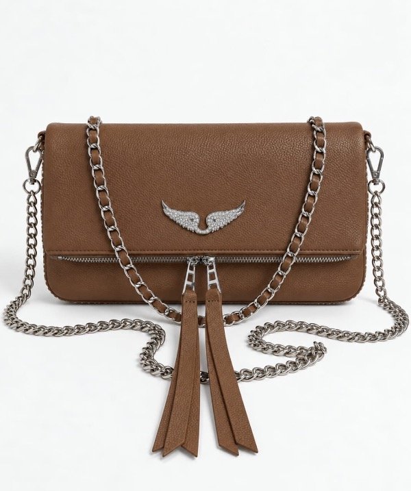 Producto - Cartera Zadig Rock Classic - Linea Exclusiva - Doble correa - Brown