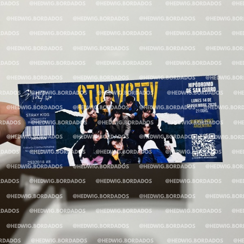 Producto - Entradas de recuerdo 14x6 - STRAY KIDS STRAYCITY Buenos Aires